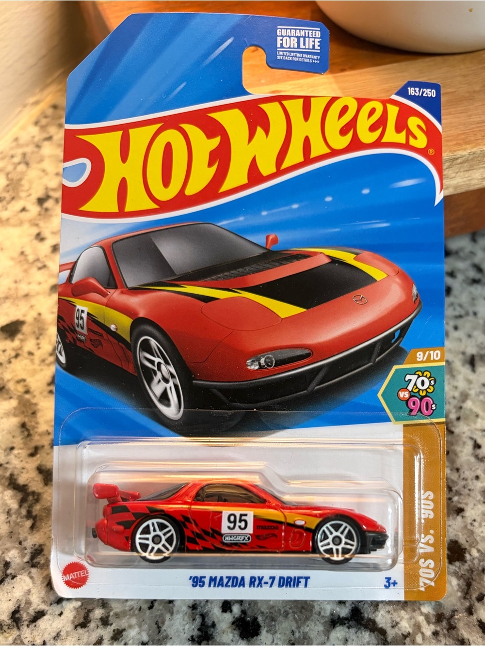 Hot Wheels '95 Mazda RX-7 Drift Toy Car - Red